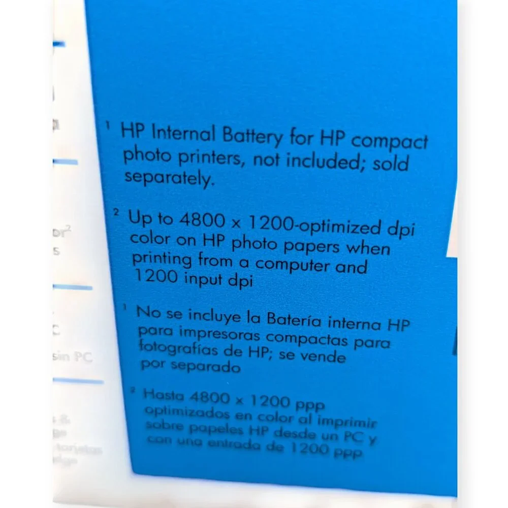 HP Photosmart 375 Compact Portable Photo Printer 4
